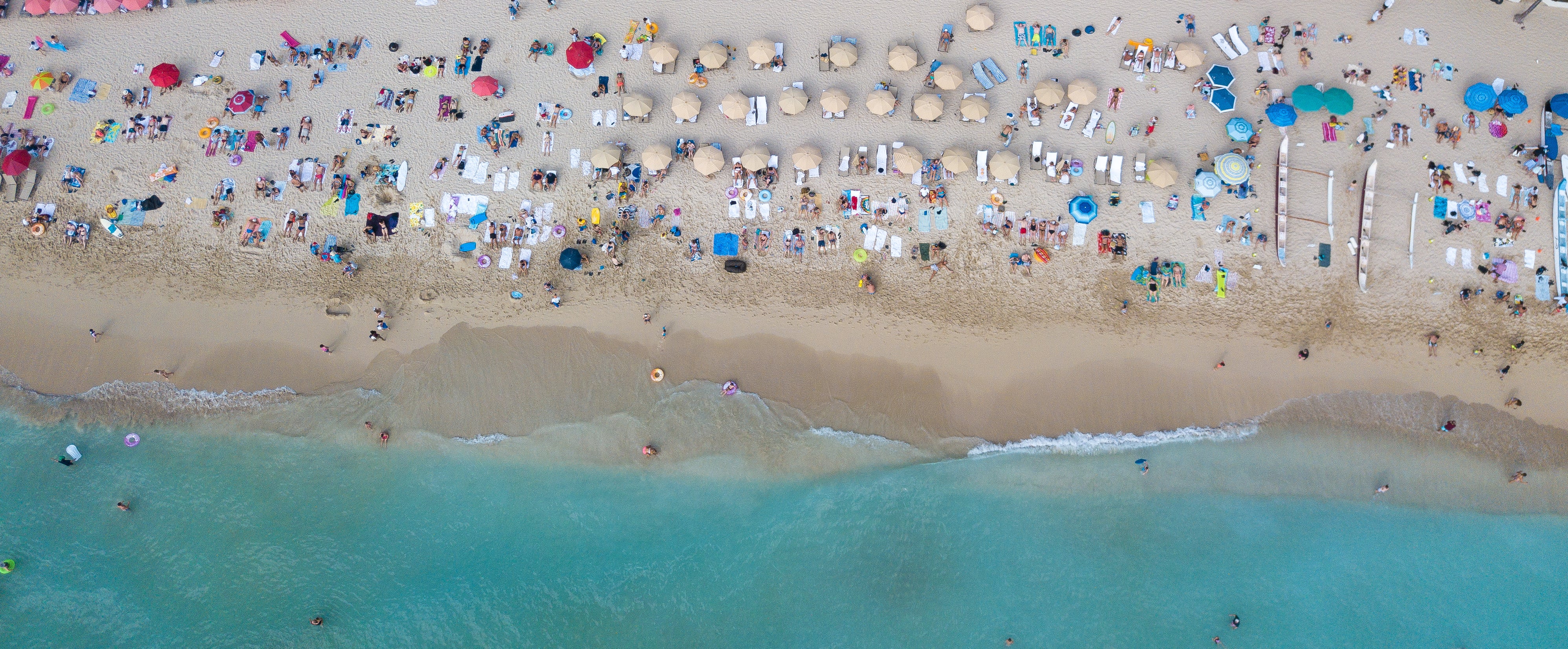 Oahu South Shore Hawaii aerial fine art photography print by Chandler Williams for Modus Photography