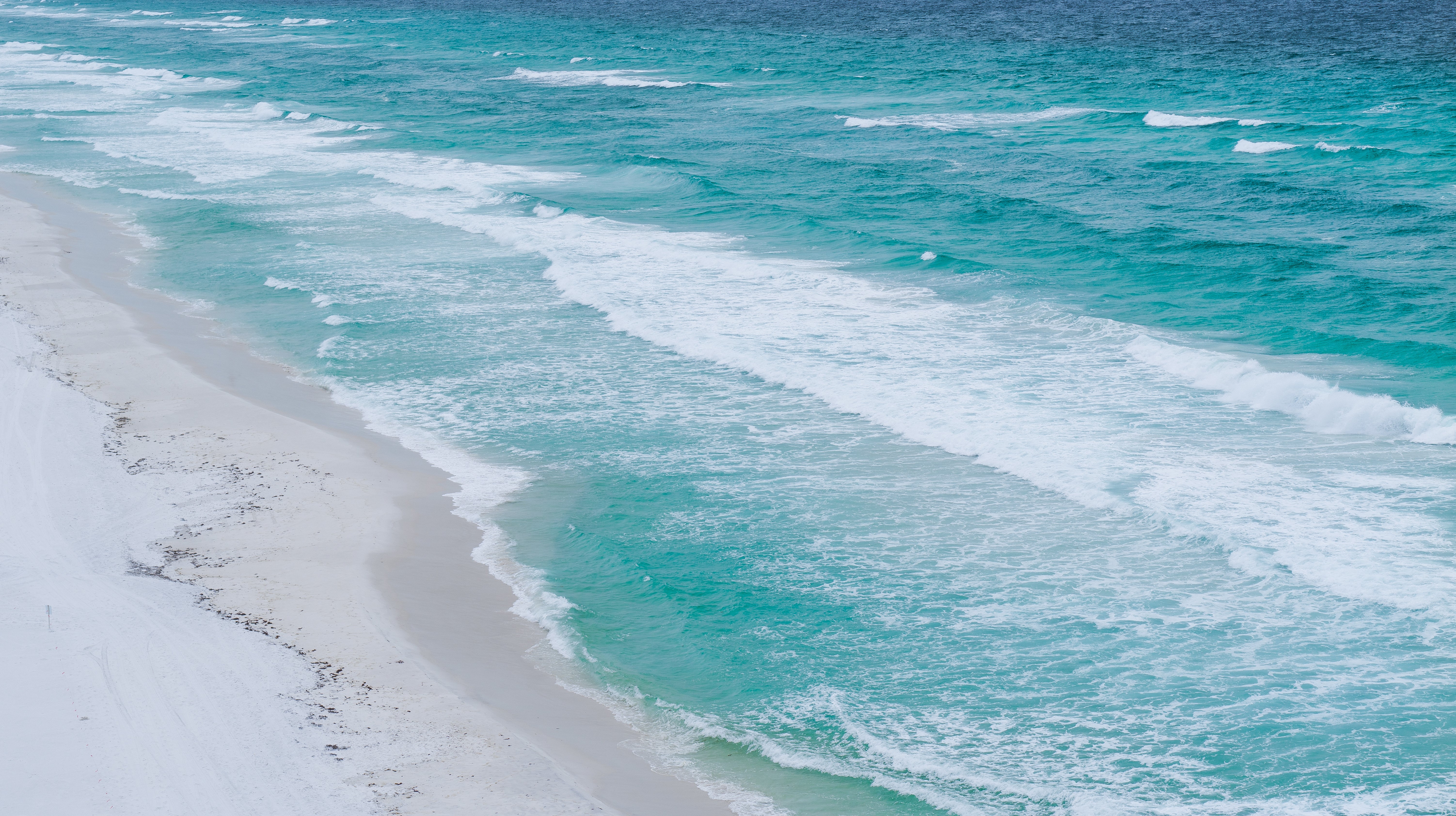 Gulf Coast Blue Shoreline aerial coastal fine art photography print by Chandler Williams for Modus Photography