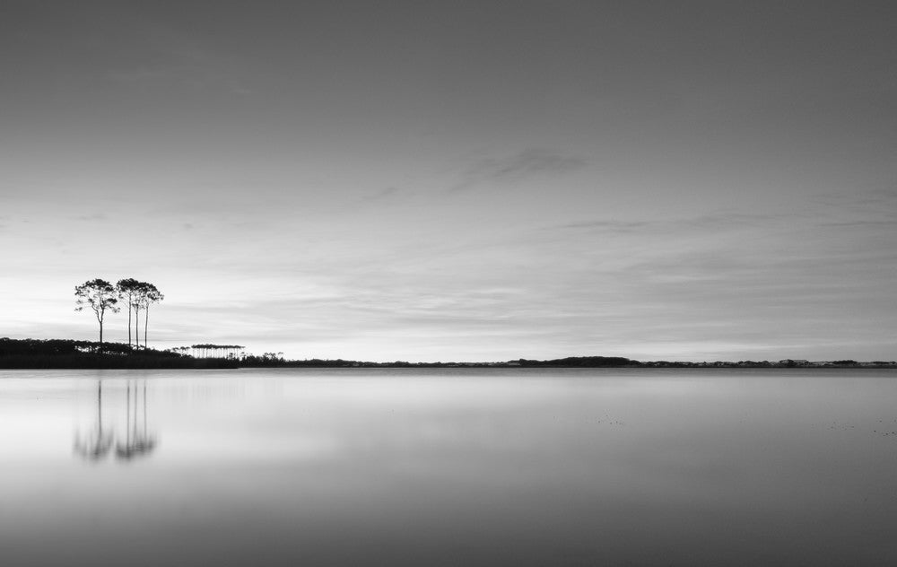 Western Lake AM black and white fine art photography print from Scenic Highway 30A by Chandler Williams for Modus Photography