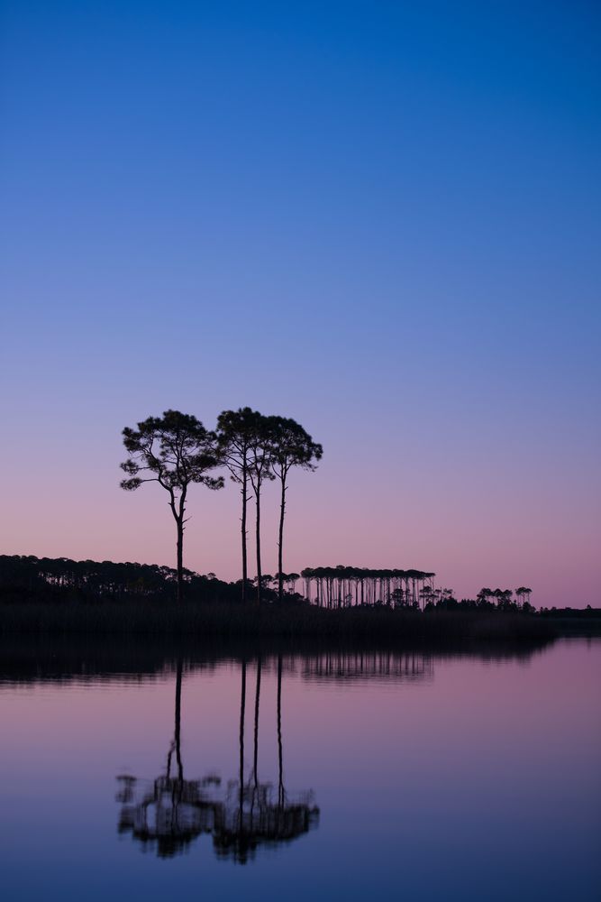 Western Lake Dark Blues twilight fine art photography print from Scenic Highway 30A by Chandler Williams for Modus Photography