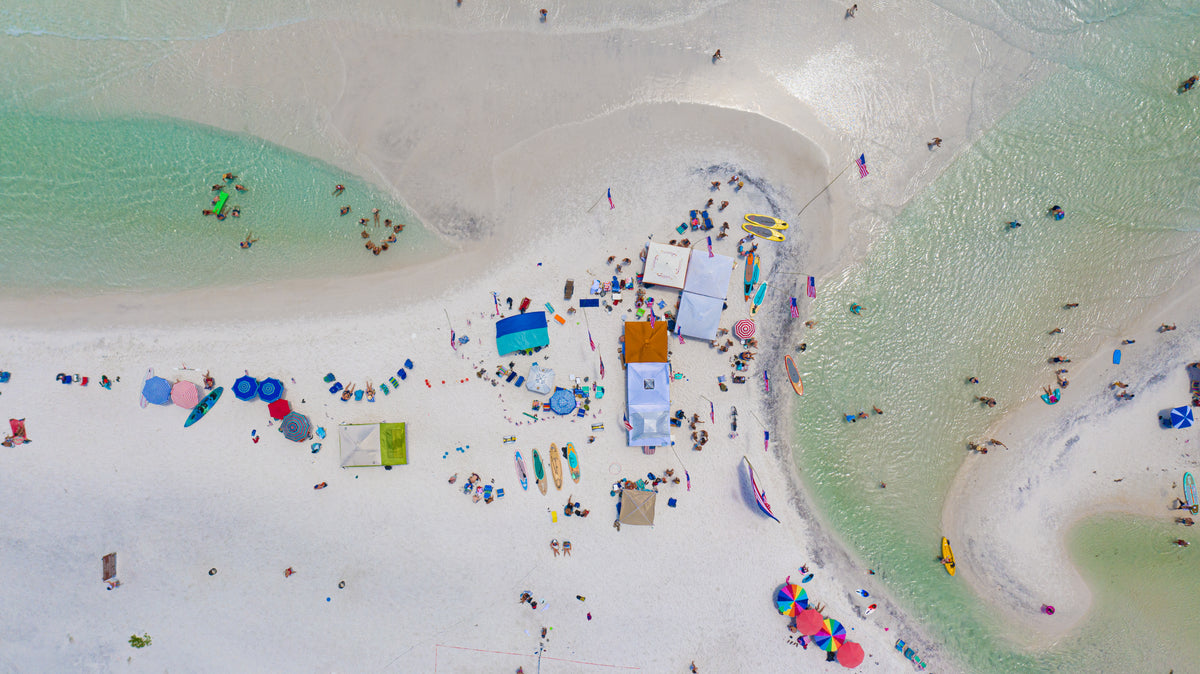 It's a Grayt Day aerial fine art photography print from Grayton Beach on Scenic Highway 30A by Chandler Williams for Modus Photography
