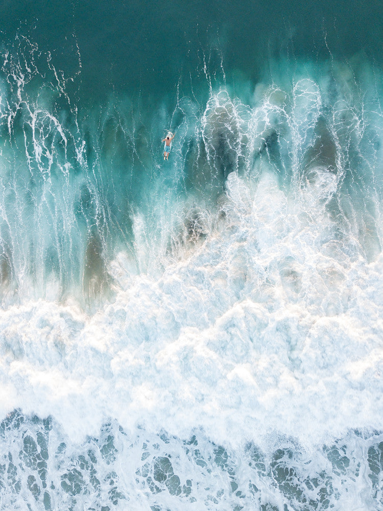Whitewash in Nosara travel wave fine art photography print by Chandler Williams for Modus Photography