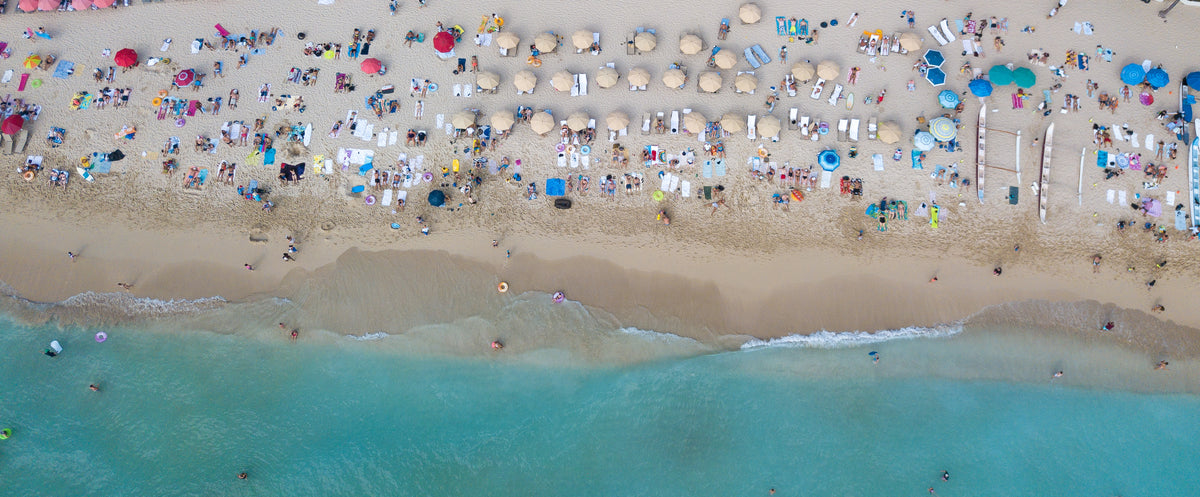 Oahu South Shore Hawaii aerial fine art photography print by Chandler Williams for Modus Photography