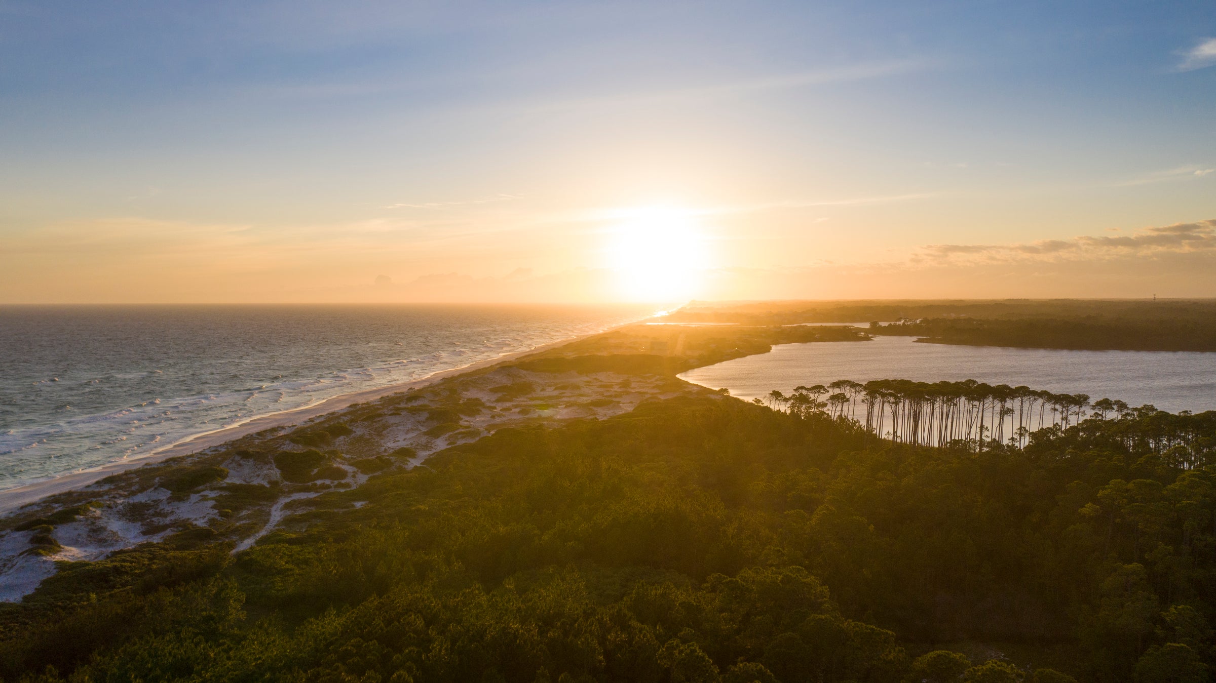 Western Lake Sunset Looking West fine art photography print from Scenic Highway 30A by Chandler Williams for Modus Photography