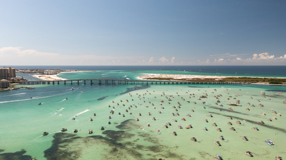 Crab Island Looking South aerial coastal fine art photography print by Chandler Williams for Modus Photography