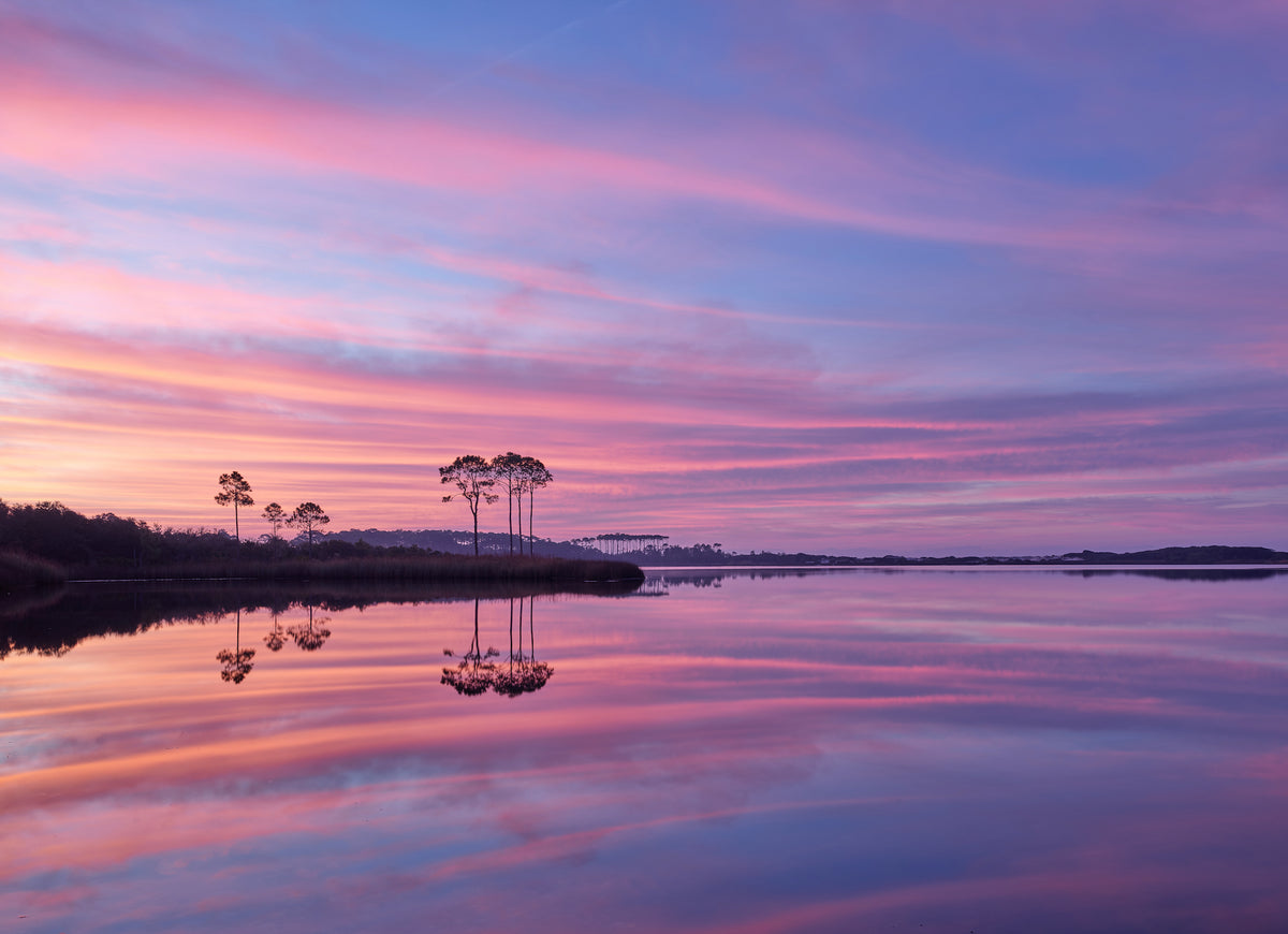 Western Lake Cotton Candy sunrise fine art photography print from Scenic Highway 30A by Chandler Williams for Modus Photography